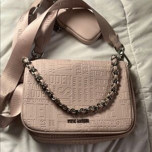 Steve Madden Pink Embossed Crossbody Bag